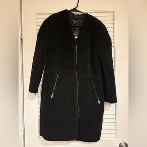Topshop Black Teddy Jacket